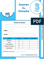 Examen 2do Trimestre 3°