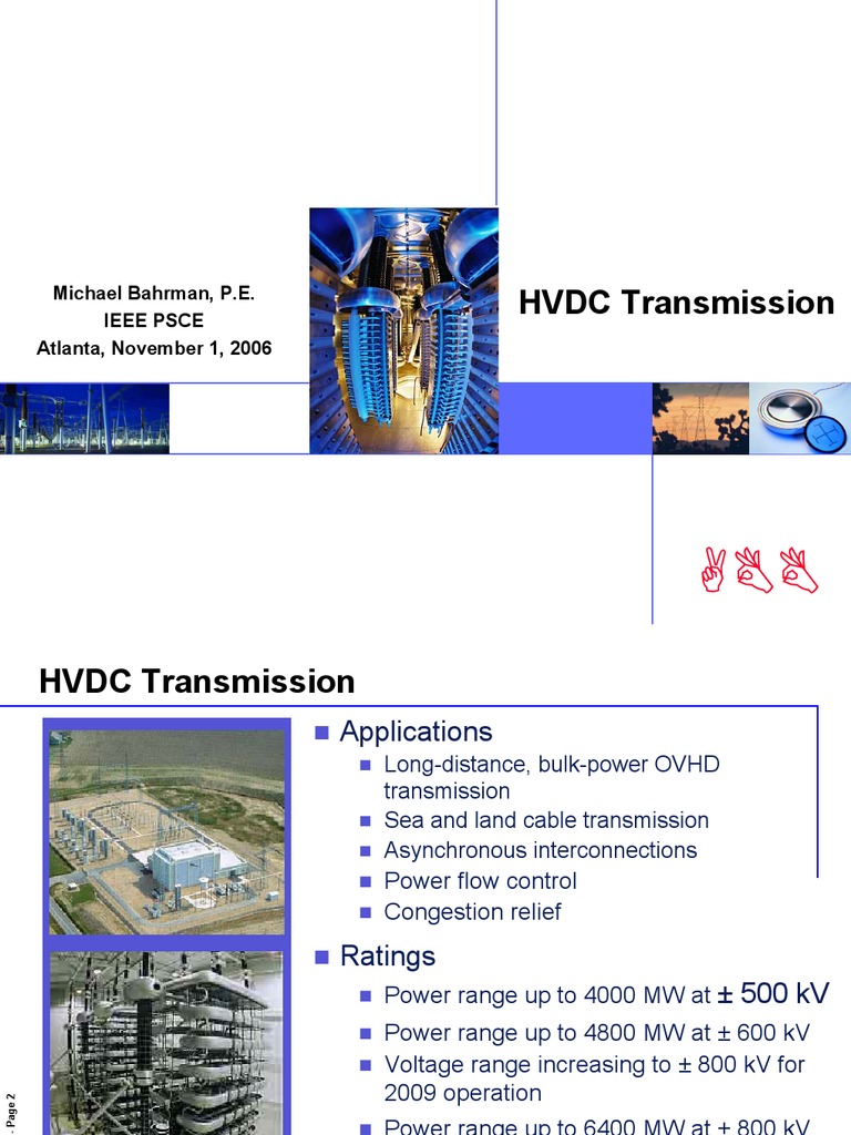 Overview of HVDC Transmission | PDF | High Voltage Direct Current ...