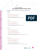 Pauta para Encontrar MCM Entre Diferentes Numeros