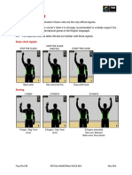 Basketball hand signals