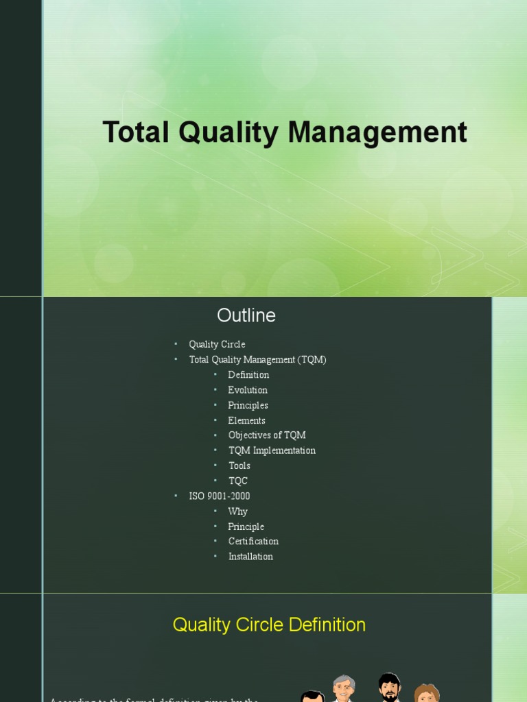 TQM and ISO 9000 Overview | PDF | Iso 9000 | Quality Management System