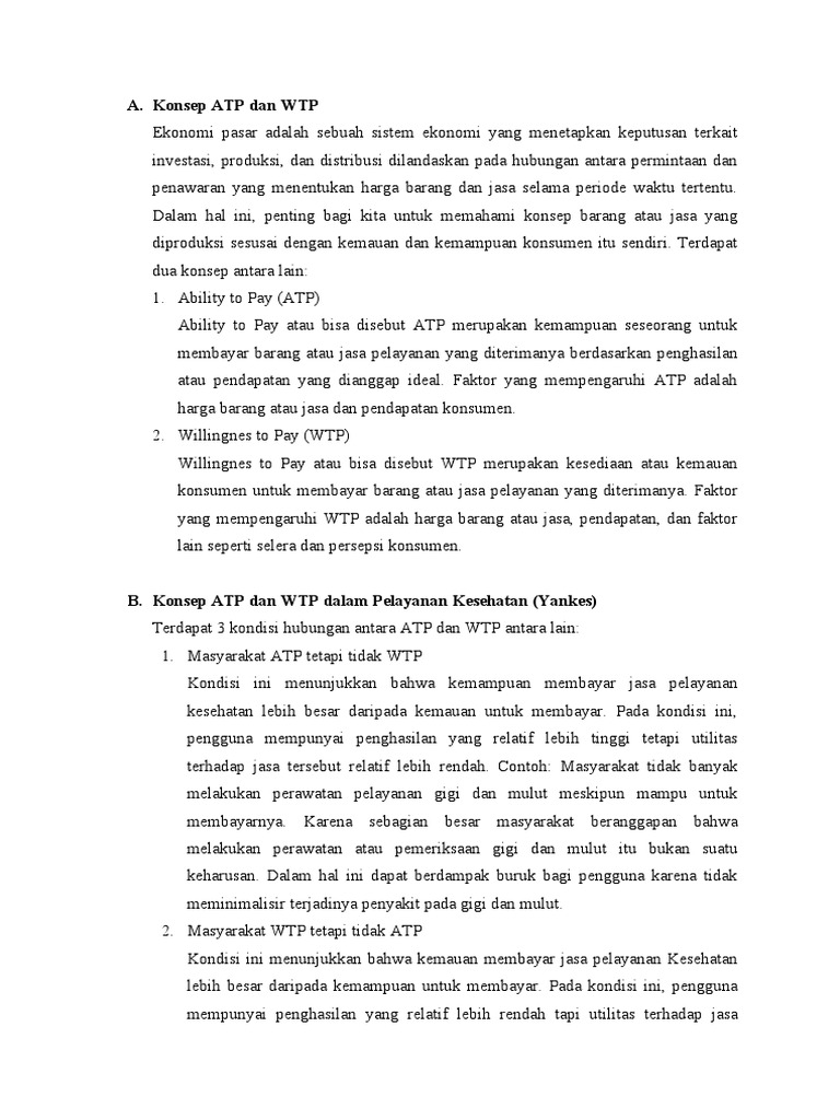 Konsep ATP Dan WTP | PDF