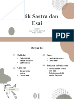 Kritik Sastra Dan Esai Juan Widya XII MIA 1