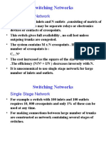 Switching Networks: Single Stage Network