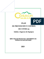 Plan de prevención COVID-19 para el traslado de equipos a MYSRL