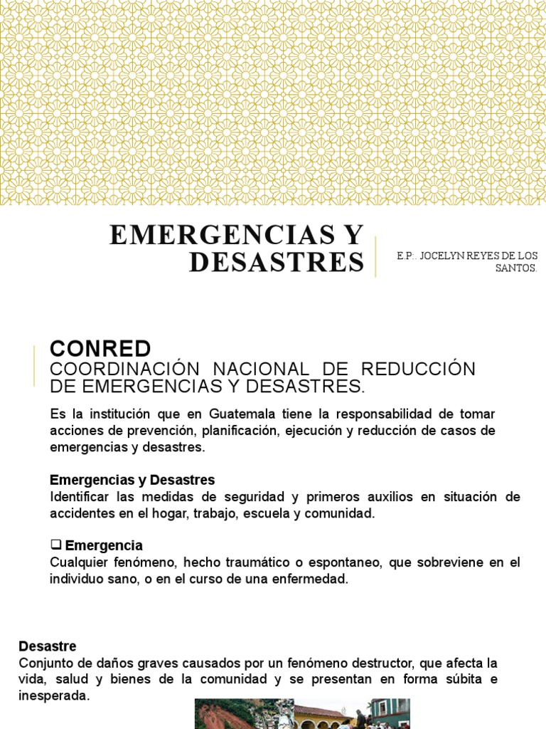 Emergencias y Desastres | PDF | Ciencias de la Salud | Medicina CLINICA