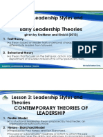 Ch6 - Lesson 3 - Leadership Styles and Theories