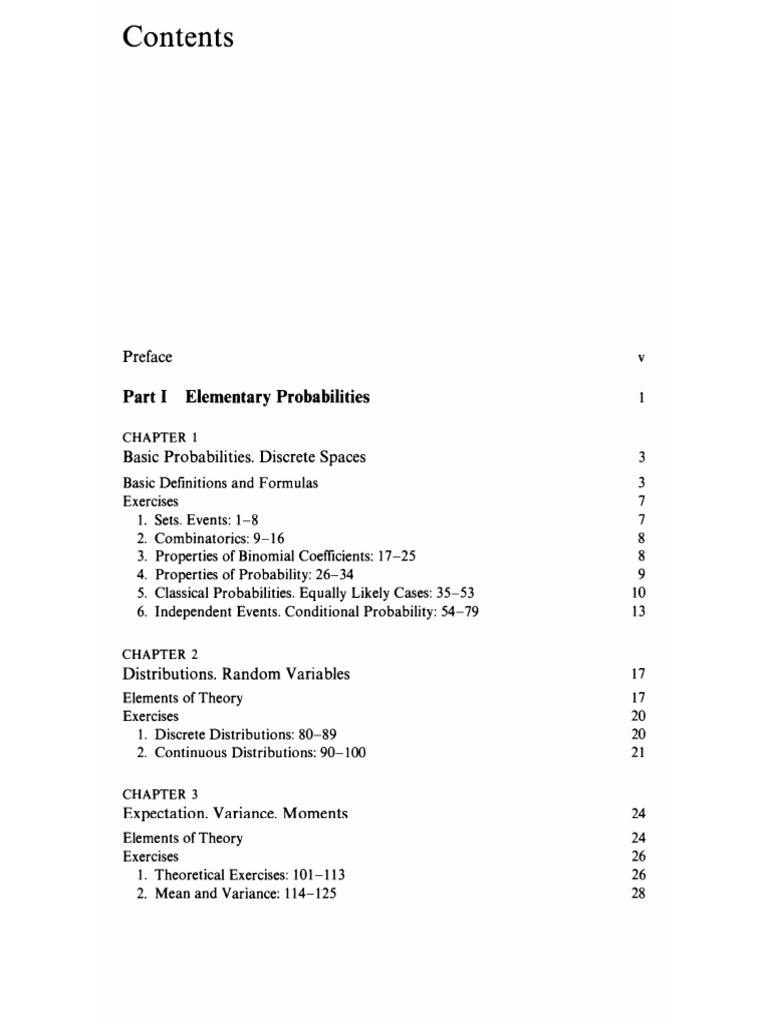 Exercises For Probability and Statistics | PDF
