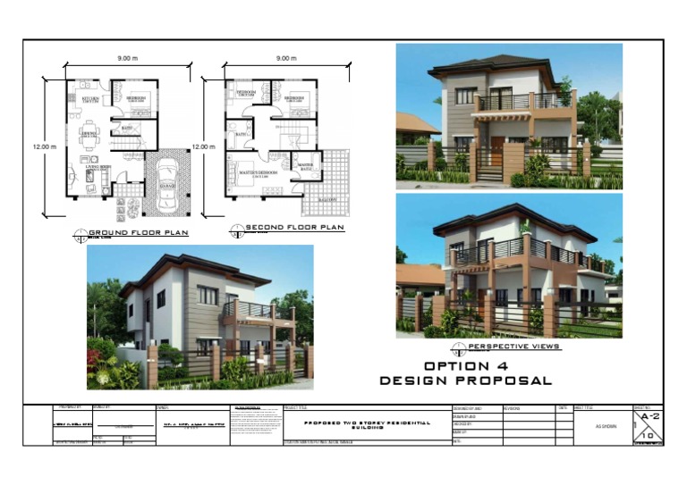 Option 4 Design Proposal: Ground Floor Plan Second Floor Plan ...
