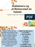 L3 Halimbawa NG Teknikal-Bokasyonal Na Sulatin Kalikasan at Katangian Nito