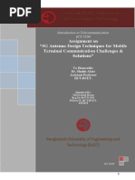 Assignment On "5G Antenna Design Techniques For Mobile Terminal Communication Challenges & Solutions"