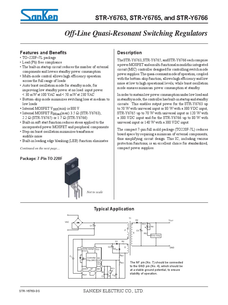 STRS6708 - OFF-LINE SWITCHING REGULATORS