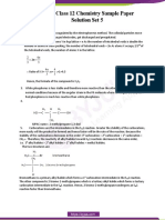 CBSE Class 12 Chemistry Sample Paper Solution Set 5