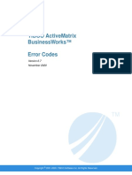 Tibco Activematrix Businessworks™ Error Codes: November 2020