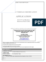 Application Form - CODEX GMP Certification