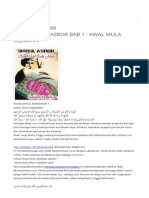 Kitab Sirrul Asror Bab 1 Awal Mula - HTML