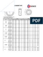 Flange Insulation Kit SISCO (SIZE) - 1