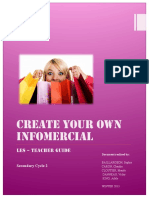 Create Your Own Infomercial: Les - Teacher Guide