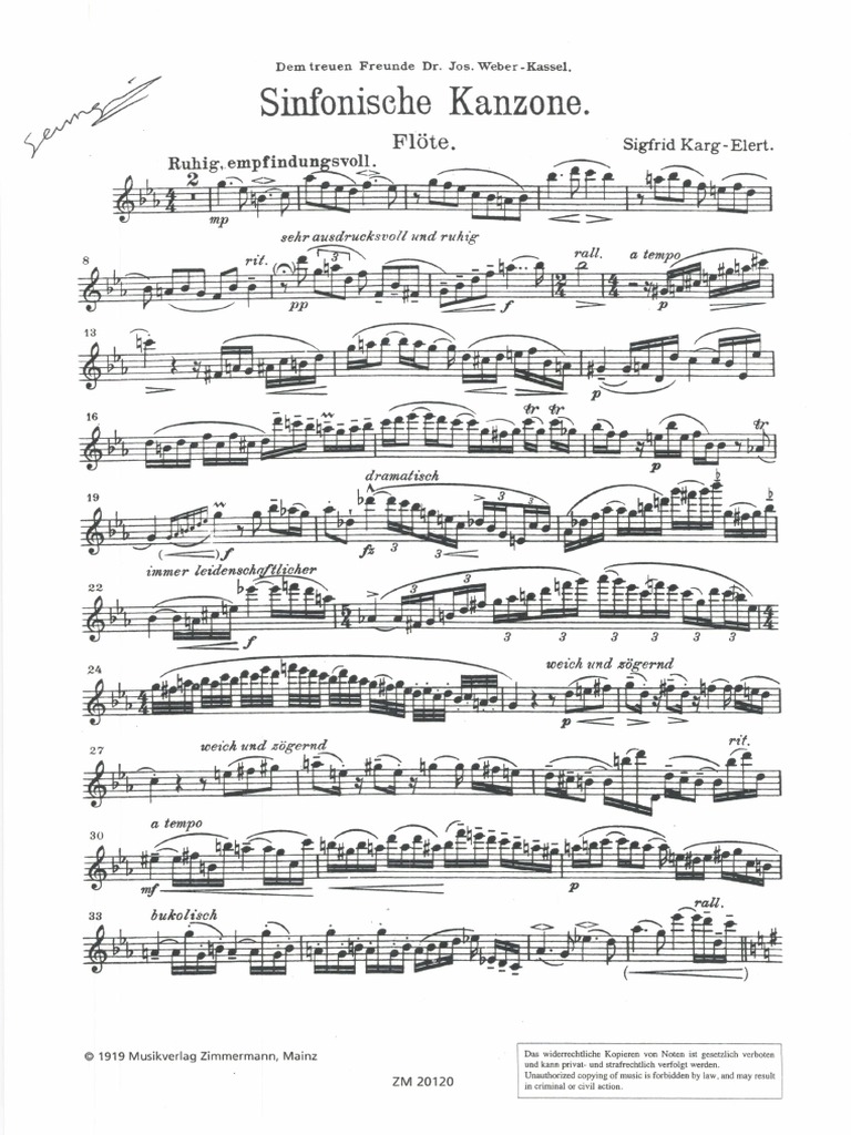 S.Kargelert Sinfonische Kanzone PDF