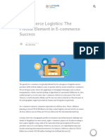 E-commerce Logistics_ the Pivotal Element in E-commerce Success - LightCastle Partners