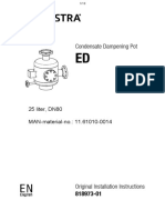 Condensate Dampening Pot: 25 Liter, DN80 MAN-material-no.: 11.61010-0014