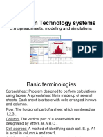 3.8 Spreadsheets, Modelling and Simulations