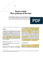Review Article Plica Syndrome of The Knee