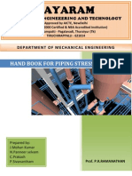 Jayaram: Hand Book For Piping Stress Analysis