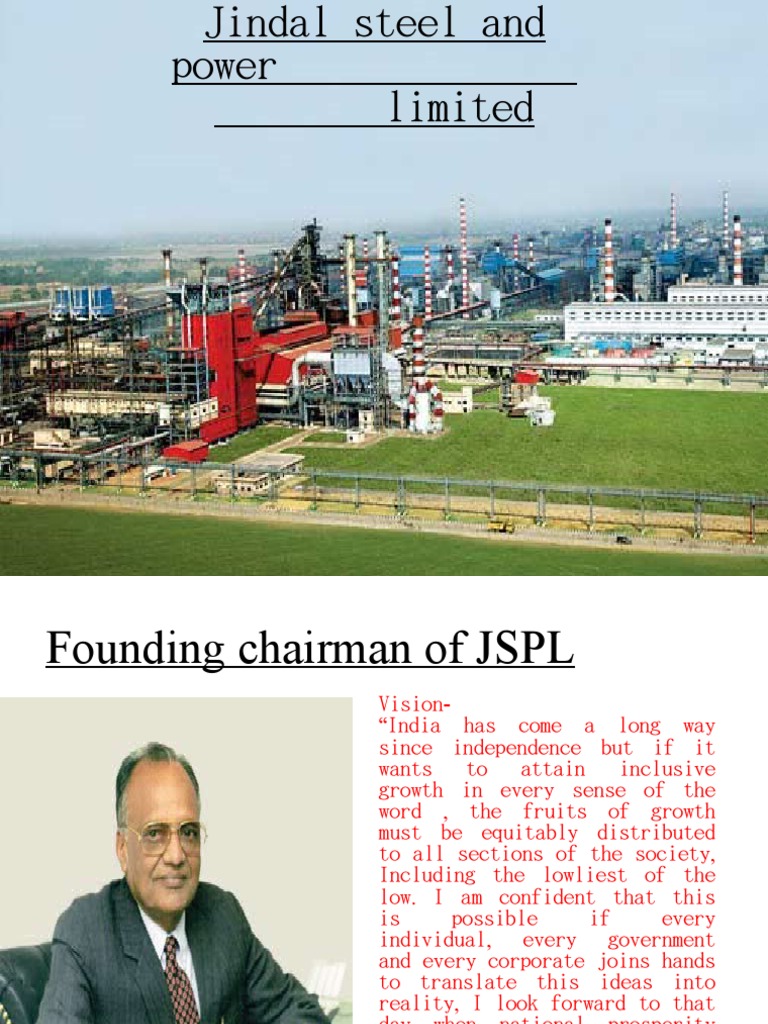 JSPL Vision, Mission, and Corporate Overview | PDF | Economies | Business