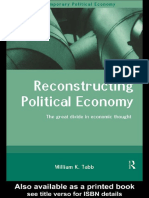 POLITICAL ECONOMY Reconstructing Political Economy The Great Divide in Economic Thought