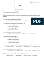 Test Geografie Clasa A XI-a