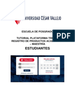 Tutorial Plataforma Trilce - Registro de Productos Académicos - Estudiantes