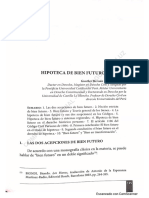 HIPOTECA DE BIEN FUTURO TRATADO DE LA HIPOTECA, GONZALES BARRÓN (2018) - 59 Págs. Mda