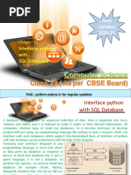 12 Interface Python With SQL Database