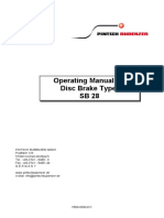 Operating Manual For Disc Brake Type: SB 28