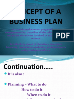 Concept of A Business Plan