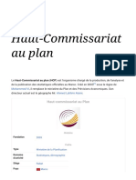 Haut-Commissariat Au Plan - Wikipédia