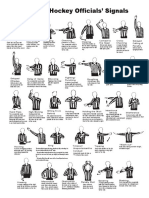 Ice Hockey Officials' Signals: (Women's Only)