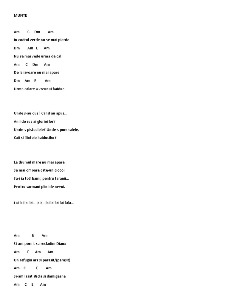 Versuri | PDF