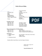 Daftar Riwayat Hidup: Data Pribadi