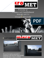 Welcome at Commercial Establishment Mikro-Met ® Grzegorz Kłosowski
