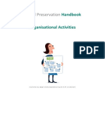 Digital Preservation: Handbook Organisational Activities