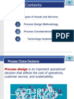Types of Goods and Services Process Design Methodology Process Considerations Technology Implementation