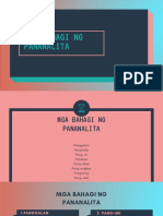 Filipino-Bahagi NG Pananalita