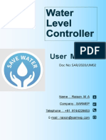 User Manual Water Level Controller