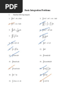 Basic Integration Problems #1