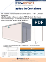 Módulos habitáveis de containers