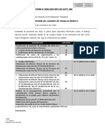 Informe de Labores de Trabajo Remoto