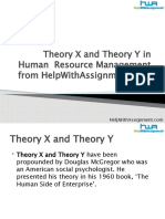 Theory X and Theory Y in HRM