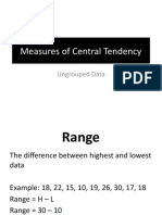 Measures of Central Tendency: Ungrouped Data